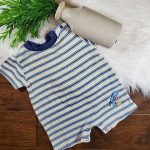 🌿5/$25 Tykes Blue Stripe Romper | s 3-6m